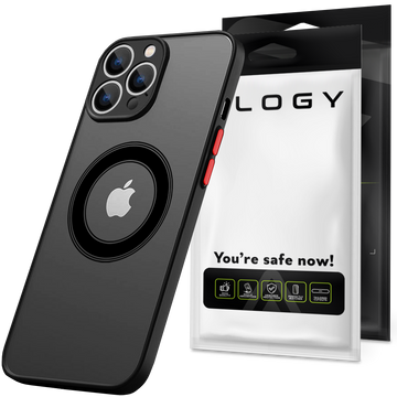 Case for Apple iPhone 13 Pro Max Alogy Hybrid Mag Case for MagSafe with camera protection matte black