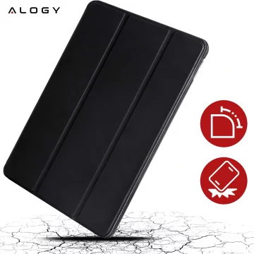 Case for Apple iPad 10.2 9 Gen 8/7 2021/2020/2019 Smart Pencil Case Alogy TPU Tablet Cover Black Glass
