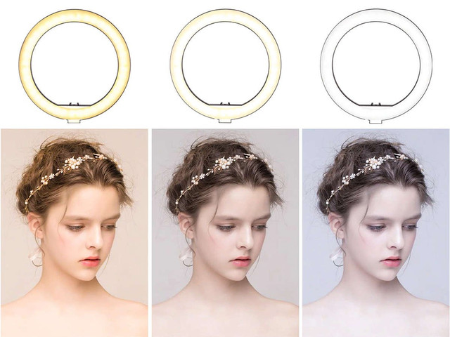 Alogy Ring A33 photographic ring lamp for makeup photos tripod
