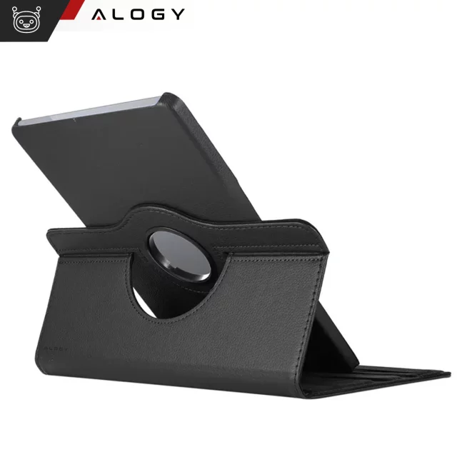 Etui 360 do Lenovo Tab K11 / K11E 11” M11 10.95" TB330FU / TB330XU / TB331FC obrotowe pokrowiec obudowa z klapką na tablet Case Alogy Czarne
