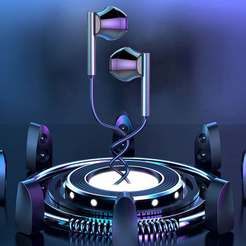 Kabelová sluchátka Alogy Hi-Res Bass Earphones s 3,5 mm mini jack konektorem Černá