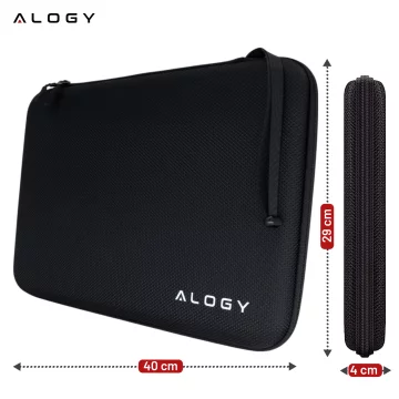 Laptop Sleeve, MacBook Air Pro 13.3" Alogy Hard Foam Bag Protective Case for 13-14" Laptops Black