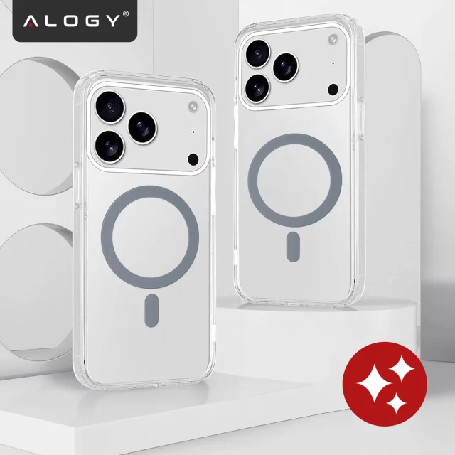 Case for Apple iPhone 16 Pro Max Alogy MagSafe Hybrid Matte Case with Lens Protection Black