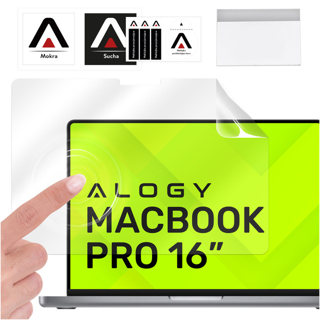 Folia ochronna Matowa na ekran do MacBook Pro 16 2023 2021 Alogy Screen Protect Film z filtrem Anti Blue