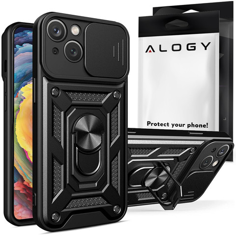 Alogy Camshield Stand Ring Case with Camera Cover for Apple iPhone 14