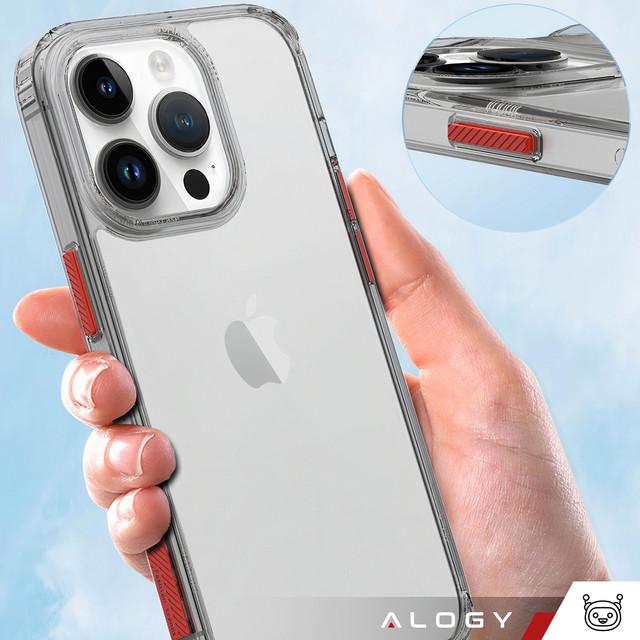Alogy Protective Case Ochranný kryt pro Apple iPhone 14 Pro Max Černý a průhledný