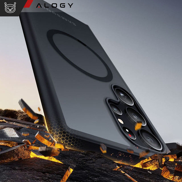 Case for Samsung Galaxy S24 Ultra Mag Safe Case MagMat Phone Back Cover Matte Black