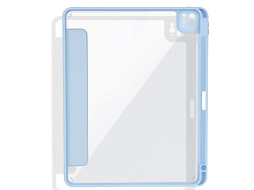 Etui magnetyczne 2w1 Alogy Magnetic Pencil Case do Apple iPad Air 4 2020 / 5 2022 Niebieskie + Szkło