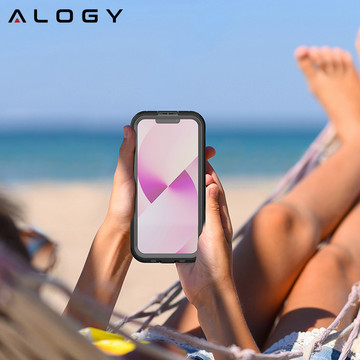 Alogy Waterproof Case IP68 Case with Clear Back 360 Armor Case for MagSafe for Apple iPhone 14