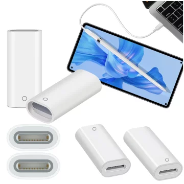 Adaptér na nabíjení pera Alogy pro stylus Lightning - kabel Lightning na Apple Pen, bílý