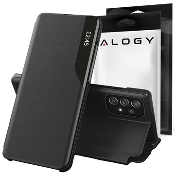 Kožené pouzdro Alogy Smart View Cover Flip Leather Wallet Case pro Samsung Galaxy A13 4G / LTE