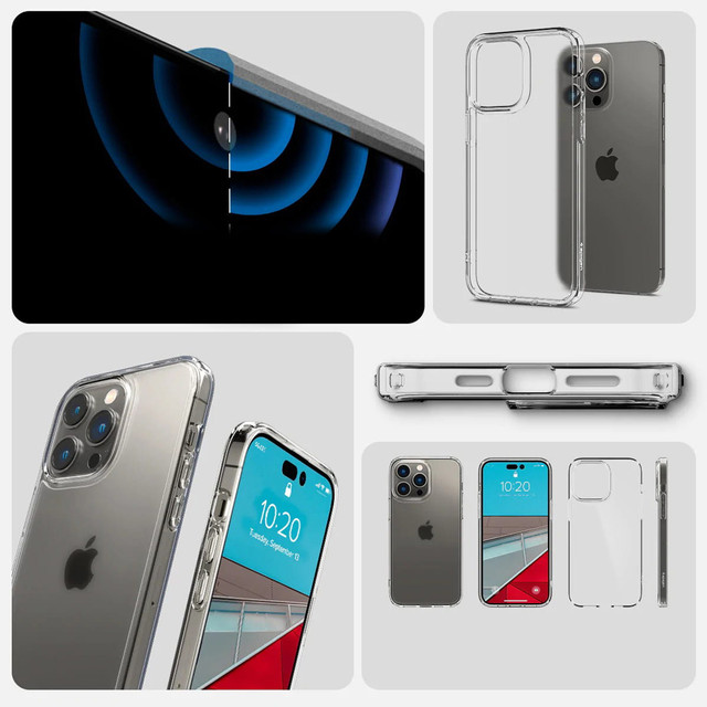 Kryt Spigen Ultra Hybrid Frost Clear Glass pro Apple iPhone 14 Pro