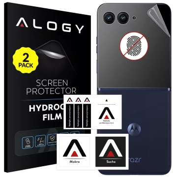2x Folia "MATOWA" do Motorola Razr 50 Ultra Hydrożelowa Alogy HydroSkin Matte Pro™ na ekran do etui "BEZ ODCISKU PALCÓW"