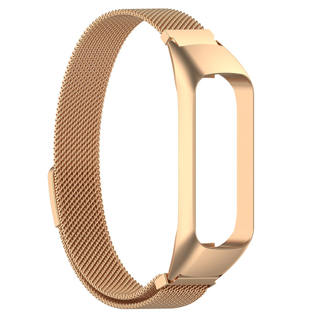 Alogy Milanese strap stainless steel bracelet for Samsung Galaxy Fit 2 SM-R220 Gold