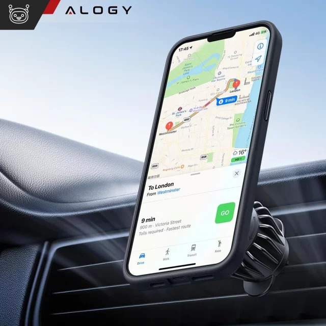 Hülle für Apple iPhone 12 Alogy MagSafe Hybrid Matte Case Matte Abdeckung mit Linsenschutz Schwarzglas
