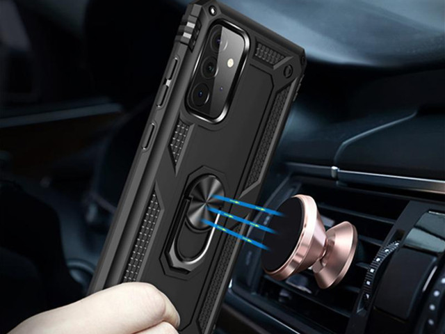 Alogy Stand Armor Ring case for Samsung Galaxy A72 Black