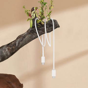 Kabel USB-C - USB-C Typ-C 3A Napájení Kabel PD QC 1M Bílý 1ks.