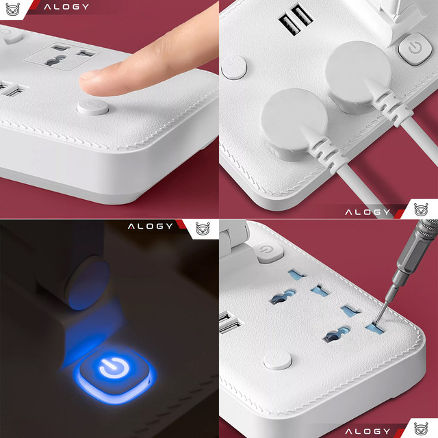 HUB splitter Alogy Adaptér pro počítačový notebook s USB-C na 3x USB-A 2.0 1x USB-A 3.0 šedý