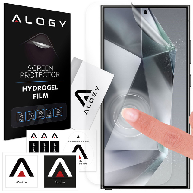 Hydrogelová fólie pro Samsung Galaxy S24/ S23 / S22 / S21 / S20 / S10 / S9 / S8 / Plus / Ultra / FE Ochranná fólie na displej telefonu Alogy Hydrogelová fólie