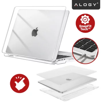Pevné pouzdro Etui Alogy pro Apple Macbook Air 13 2022 M2 A2681 13,6" Przezroczyste