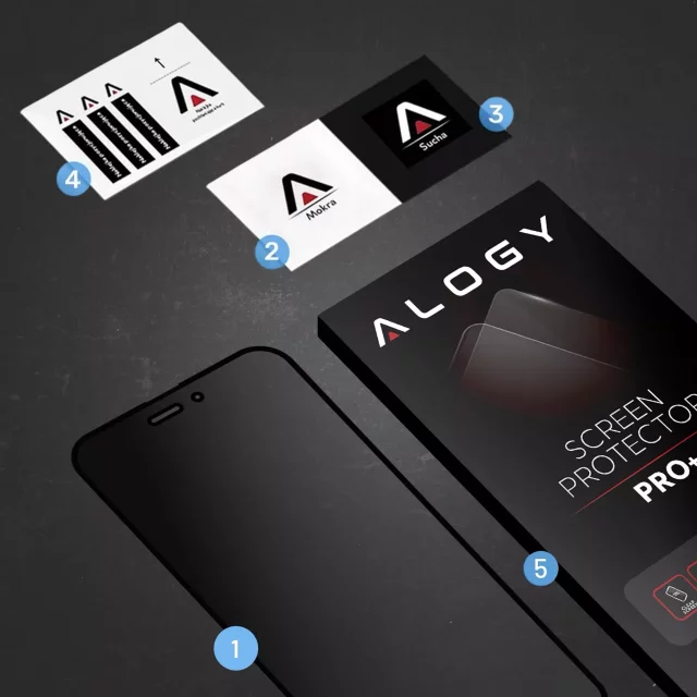 Alogy Privacy Glass gehärtetes Glas für Apple iPhone 16 Pro, matte Displayschutzfolie