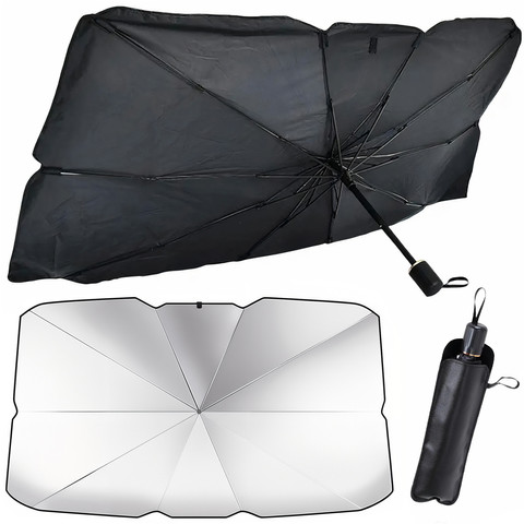 Sluneční clona do auta do auta UV sluneční clona na okno Alogy Car L 135x79cm černá