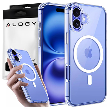 Pouzdro pro Apple iPhone 16 Alogy Anti-Shock Hybrid Case pro MagSafe Transparent