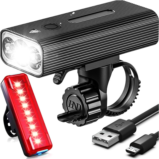 Světlo na kolo Přední Zadní LED Přední Zadní Světlo na kolo Vodotěsné IPX5 USB Bike Light Alogy