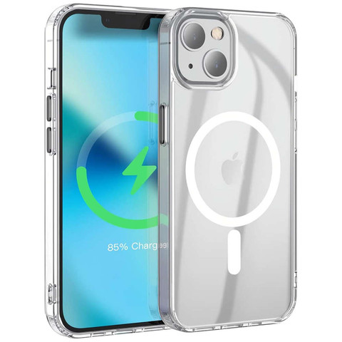 Etui do MagSafe Alogy Ultra Slim Mag do ładowarek Qi do iPhone 13 Mini Przezroczyste