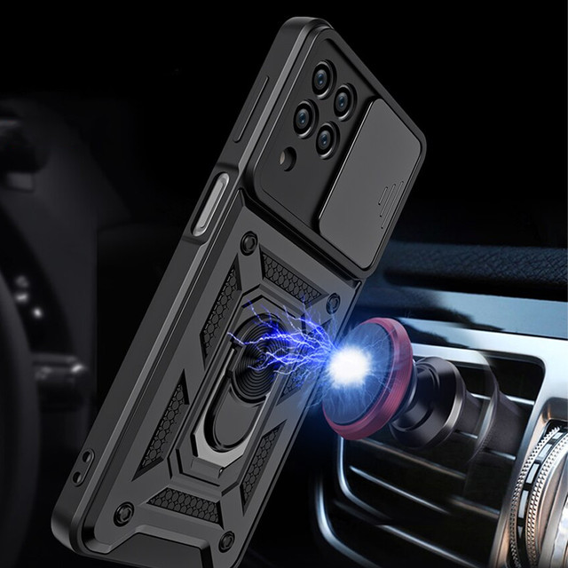 Alogy Camshield Stand Ring Camera Case for Samsung Galaxy M53 5G black