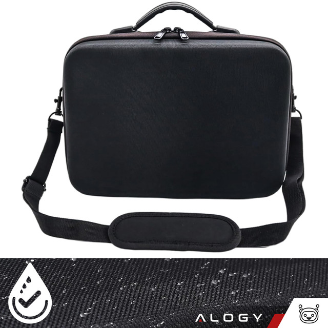 Hartschalenkoffer Koffer Koffer für DJI Mini 4 Pro / DJI Mini 3 Pro / Mini 3 Drohne Hartschale mit Tragegurt Hartschale Alogy Schwarz