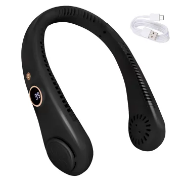 Schreibtischventilator, Standventilator, kleiner Umwälzventilator mit Clip, kabelloser Handventilator, 500 mAh, USB-C, Alogy White