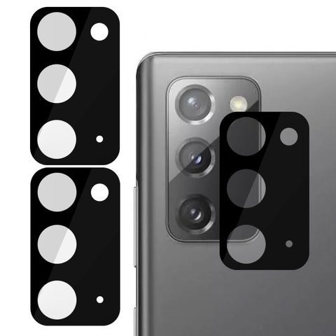 Tempered glass x2 for rear 3D lens for Samsung Galaxy Note 20 black