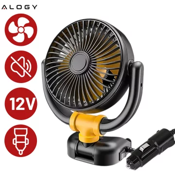 Malý ventilátor Mini ventilátor do auta pro kokpit Palubní deska Zapalovač cigaret pro auto 12V Quiet Alogy Car Black