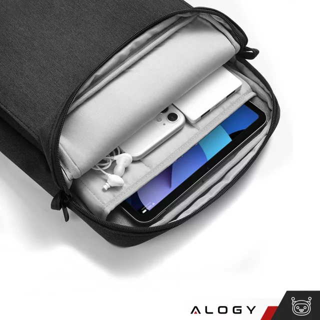 Laptop/ iPad Pro Air/ Tablet Bag 11-13 inch Men's Women's Unisex Shoulder Strap Case Cover Alogy Pouch Black