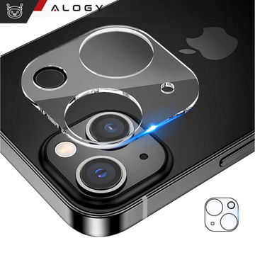 2x Camera lens glass for iPhone 15 / 15 Plus Alogy lens clear transparent
