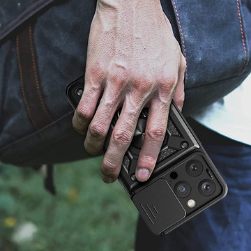 Alogy Camshield Stand Ring Case mit Kameraabdeckung für Apple iPhone 14 Pro Glass