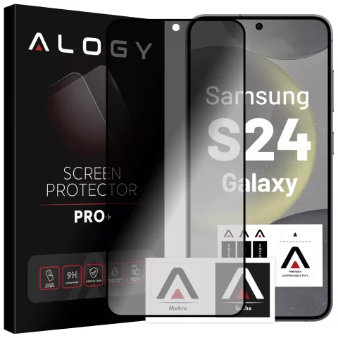 Tvrzené sklo Alogy Privacy Glass pro matný ochranný kryt displeje pro Samsung Galaxy S24
