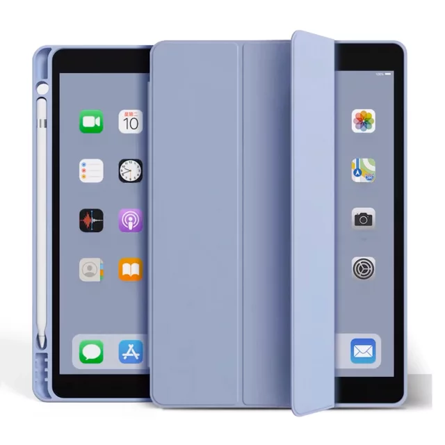 Hülle für Apple iPad 10.2 9 Gen 8/7 2021/2020/2019 Smart Pencil Case Alogy TPU Tablet Cover Blaues Glas