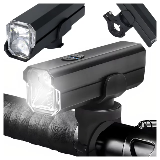 Bicycle Light Front LED Front Light Bicycle Lighting Waterproof IPX5 Alogy P12 Bike Light Black