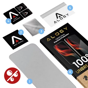 Hybrid Glass for Realme 11 Pro 5G / Pro Plus for Alogy Flexi Glass 9H Case Friendly Flat Screen Protector