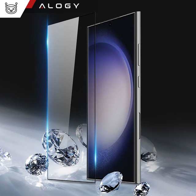 Tempered glass for the Alogy Full Glue case friendly case for Samsung Galaxy S24 Ultra Black