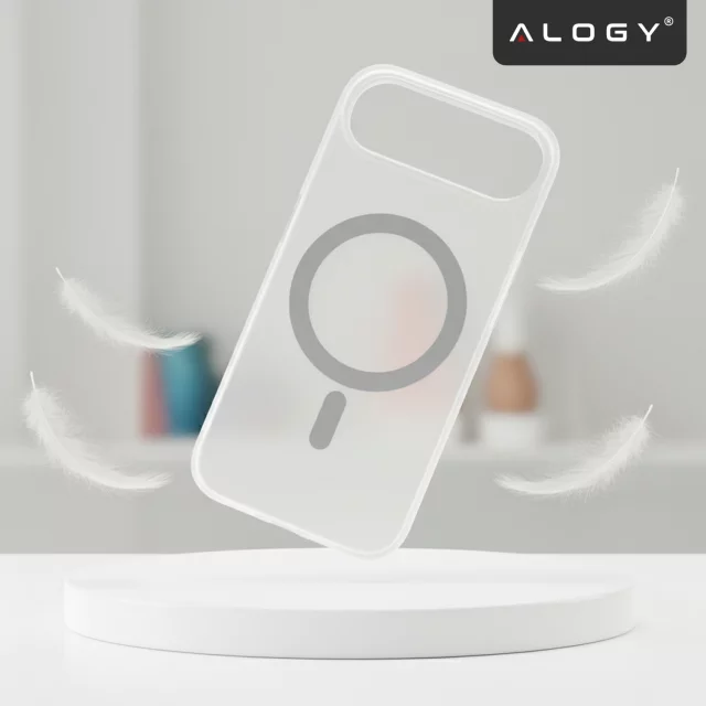 Hülle für Apple iPhone 16 Pro Max Alogy MagSafe Hybrid Matte Case Matte Cover mit Linsenschutz Schwarz