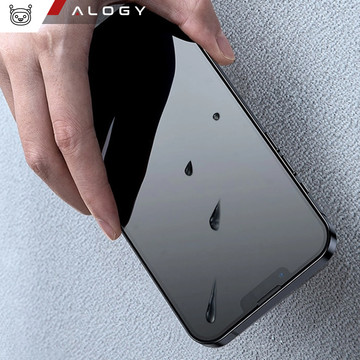 Case for iPhone 14 set of 4 glasses 5in1 armored 360 Alogy Hybrid 2x screen glass 2x lens black-transparent