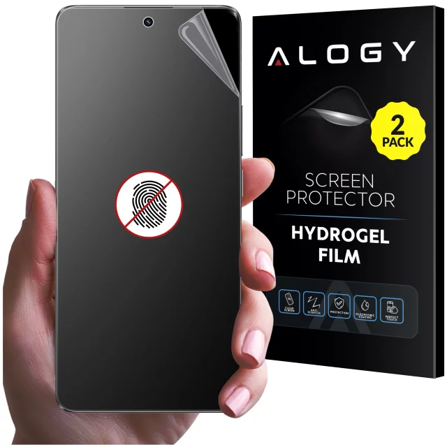 2x "MATTE" Film for Realme 12 Pro / 12 Pro Plus Hydrogel Alogy HydroSkin Matte Pro™ for the screen of the case "NO FINGERPRINTS"