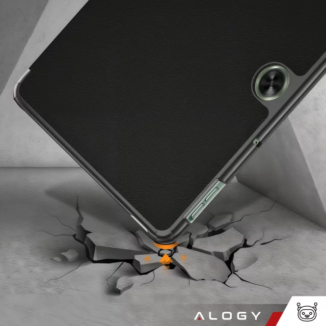 Glass Case for OnePlus Pad Go/Oppo Pad Air 2/Oppo Pad Neo 11.4" Tablet Case Alogy Book Black Free Stylus