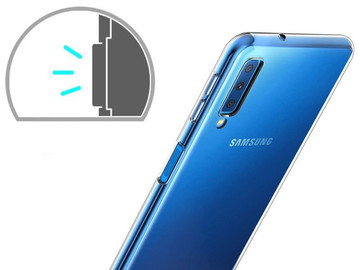 Alogy silikonové pouzdro kryt pouzdro pro Samsung Galaxy A7 2018 A750 transparentní