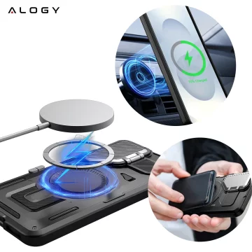 Apple iPhone 16 Pro Max Case Alogy Anti-Shock Hybrid Case for MagSafe Clear