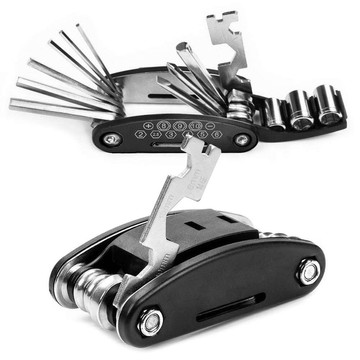 Multitool wrenches for changing Alogy tires on scooters/bikes