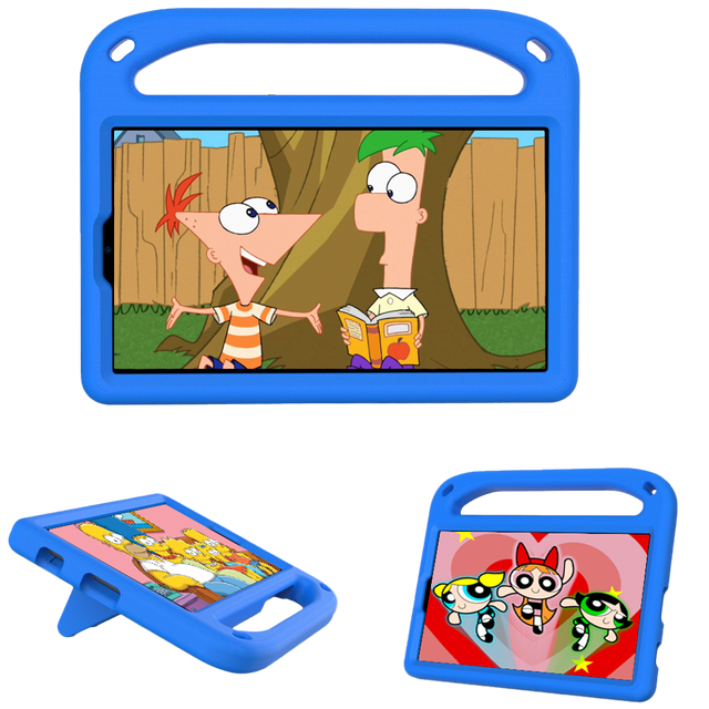 Kids Alogy Stand Case für Samsung Galaxy Tab A7 Lite 8.7 T220 / T225 Blau